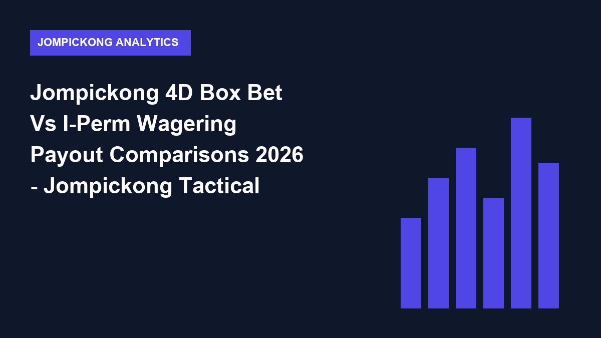 Jompickong 4D Box Bet Vs I-Perm Wagering Payout Comparisons 2026 - Jompickong Tactical Guide 2026